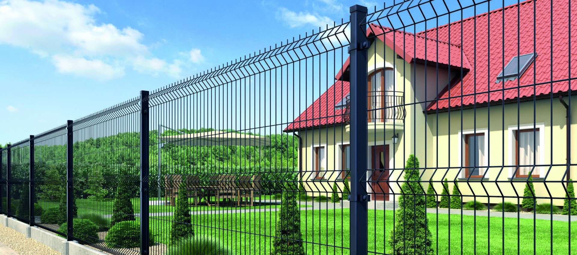 3д забор для частного дома