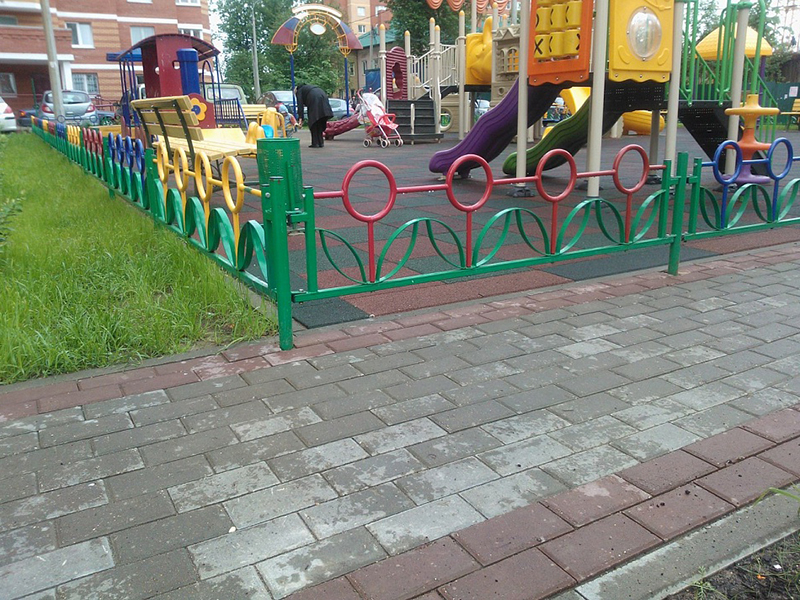Забор для ограждения детских площадок
